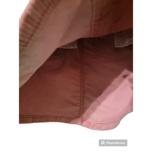 Cat&Jack Skirt Girls Pink Corduroy Snap Front Adjustable Waist - Picture 2 of 5